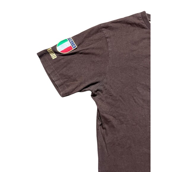 Vtg Puma Nail Barrett Italia Socced Shirt Brown Sz XXL - Picture 3 of 10